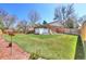 Spacious backyard with a well-maintained lawn and privacy fence, perfect for outdoor entertaining at 8561 E Grand Ave, Denver, CO 80237