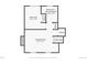 Lower level floor plan with bedroom, Gathering room, laundry, fireplace, and stairs at 3194 W 9Th Avenue Pl, Broomfield, CO 80020