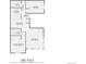 775 sq ft floor plan, 2 bed, 2 bath, open concept living and dining at 3025 Broadway St # 2, Boulder, CO 80304