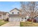 Charming two-story home with a two-car garage and well-maintained lawn in a suburban neighborhood at 4785 Aberdeen Ave, Highlands Ranch, CO 80126