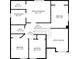 Floor plan highlighting the primary bedroom, bedrooms, baths, and closet dimensions of the home at 4965 Collinsville Pl, Highlands Ranch, CO 80130