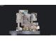 3D floorplan featuring one floor of the home, with a bird's eye view of furniture at 491 S Kalispell Way # 305, Aurora, CO 80017