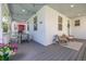 Spacious back porch with outdoor seating and dining area at 3433 N Wabash St, Denver, CO 80238
