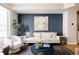 Bright living room features a comfy sofa and stylish coffee table at 1836 Grove St # 107, Denver, CO 80204