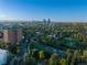 Picturesque aerial shot of the city's skyline, featuring lush greenery and residential neighborhoods in view at 45 N Ogden St # 309, Denver, CO 80218