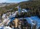 Aerial view of a new home construction site in a mountain community at 528 N Fuller Placer, Breckenridge, CO 80424