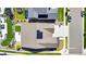 Birds-eye view of a home with solar panels, well-maintained landscaping and close proximity to neighbors at 5045 Preserve Pl, Firestone, CO 80504