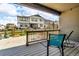 Enjoy the view from this covered deck, overlooking a spacious backyard at 5045 Preserve Pl, Firestone, CO 80504