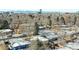 Aerial view of neighborhood with mountain views at 1488 S Fairfax St, Denver, CO 80222