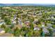 Aerial view of the neighborhood with tree-lined streets and well-maintained homes at 7770 S Ivy Way, Centennial, CO 80112