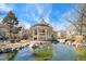 Picturesque gazebo next to a pond, creating a serene and inviting outdoor space for relaxation and reflection at 4545 S Monaco St # 114, Denver, CO 80237