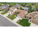 Spacious homes with well manicured lawns can be seen in this beautiful aerial shot of the neighborhood at 5554 S Ward Way, Littleton, CO 80127