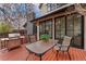 Outdoor deck with grill, dining table, and chairs, perfect for entertaining at 1675 S Steele St, Denver, CO 80210