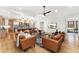Inviting living space offering an open floor plan that connects to a modern kitchen and stainless steel appliances at 1675 S Steele St, Denver, CO 80210