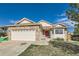 Charming single-Gathering home with a stone facade and a well-maintained front yard at 13960 Grape St, Thornton, CO 80602