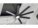 Unique black ceiling fan with modern lighting fixture at 2990 S Juliet Ct, Strasburg, CO 80136