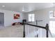 Cozy loft area features neutral tones, a comfortable seat, and a charming artistic floral wall decoration at 4783 S Wenatchee Cir, Aurora, CO 80015