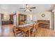 Inviting dining area with hardwood floors, seamlessly connected to the kitchen at 16805 W 16Th Pl, Golden, CO 80401