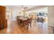 Spacious, open-concept living and dining area featuring hardwood floors and lots of light at 16805 W 16Th Pl, Golden, CO 80401