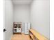 Well lit playroom features a kitchen and organized shelving at 423 Rogers Way, Castle Rock, CO 80104