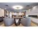 Spacious common area with comfortable seating and fireplace at 130 N Pearl St # 1606, Denver, CO 80203