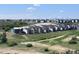 New construction homes in a community with mountain views and open space on a sunny day at 4273 Ridgewalk Pt, Castle Rock, CO 80108
