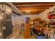 Unfinished basement area showing some storage space and basic utilities at 7312 Grady Cir, Castle Rock, CO 80108