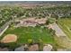 Aerial view of school and playground provides an overview of the community's educational facilities and recreational spaces at 10510 Berthoud Way, Parker, CO 80134