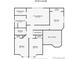 Floorplan of the second level, showcasing the layout of bedrooms, bathrooms, and closet space at 10510 Berthoud Way, Parker, CO 80134