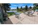Backyard patio and pond great for entertaining and relaxation at 4212 W Pondview Dr, Littleton, CO 80123