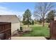 Scenic backyard view showcases a well-maintained lawn and a peaceful atmosphere at 4212 W Pondview Dr, Littleton, CO 80123