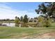 Community pond features grassy shoreline, trees, and neighborhood buildings in the background at 4212 W Pondview Dr, Littleton, CO 80123