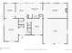 Layout of the first floor with key dimensions for rooms like the kitchen, living room, and bedrooms at 6768 Vivian St, Arvada, CO 80004