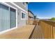 Spacious wooden deck perfect for outdoor enjoyment and relaxation at 7686 Grady Cir, Castle Rock, CO 80108