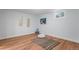 Basement exercise room with hardwood floors at 5963 W Indore Pl, Littleton, CO 80128