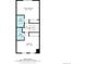 Floor plan depicting the second level with primary bedroom, second bedroom, and two baths at 9713 W Chatfield Ave # F, Littleton, CO 80128