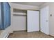 Walk in closet with shelf and sliding doors at 13606 E Bates Ave # 102, Aurora, CO 80014