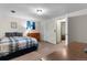 Another bedroom features neutral carpet, good closet space and a versatile layout at 8427 S Custer Ln, Evergreen, CO 80439