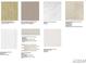 Selection of flooring, countertop, and cabinet materials for a home's interior design at 3394 Backdrop Ct, Castle Rock, CO 80108