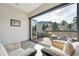 Inviting balcony with a mountain view, contemporary furniture, and seamless indoor-outdoor living at 350 15Th St, Boulder, CO 80302