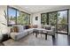 Comfortable living space with oversized windows and a modern sectional sofa at 350 15Th St, Boulder, CO 80302