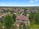 Aerial view of neighborhood featuring well-maintained homes and mature trees at 24269 E Arapahoe Pl, Aurora, CO 80016