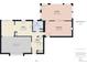 Detailed floor plan showcasing the layout of the kitchen, living room, and sunroom on Floor 0 at 6410 S Kendall St, Littleton, CO 80123