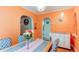 Sunny dining room with stylish furnishings and decorative wall niches at 1844 S Lincoln St, Denver, CO 80210