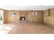 Finished basement with stone fireplace and tile flooring at 3242 4Th St, Boulder, CO 80304