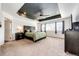 Large main bedroom with tray ceilings and large windows at 985 S Elk Way, Aurora, CO 80018