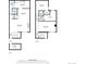 Floor plans displaying the layout of the entry, laundry, kitchen, living, Gathering room and bedrooms at 2815 S Locust St # F, Denver, CO 80222