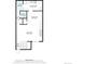 Floor plan displaying the layout of the laundry, kitchen, dining area, living room, and foyer at 2815 S Locust St # F, Denver, CO 80222