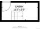 Floor plan showcasing the layout of the entry, revealing its dimensions at 2815 S Locust St # F, Denver, CO 80222