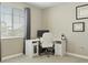 Bedroom with a work space featuring a white desk and neutral decor at 3887 Grand Baker St, Aurora, CO 80019